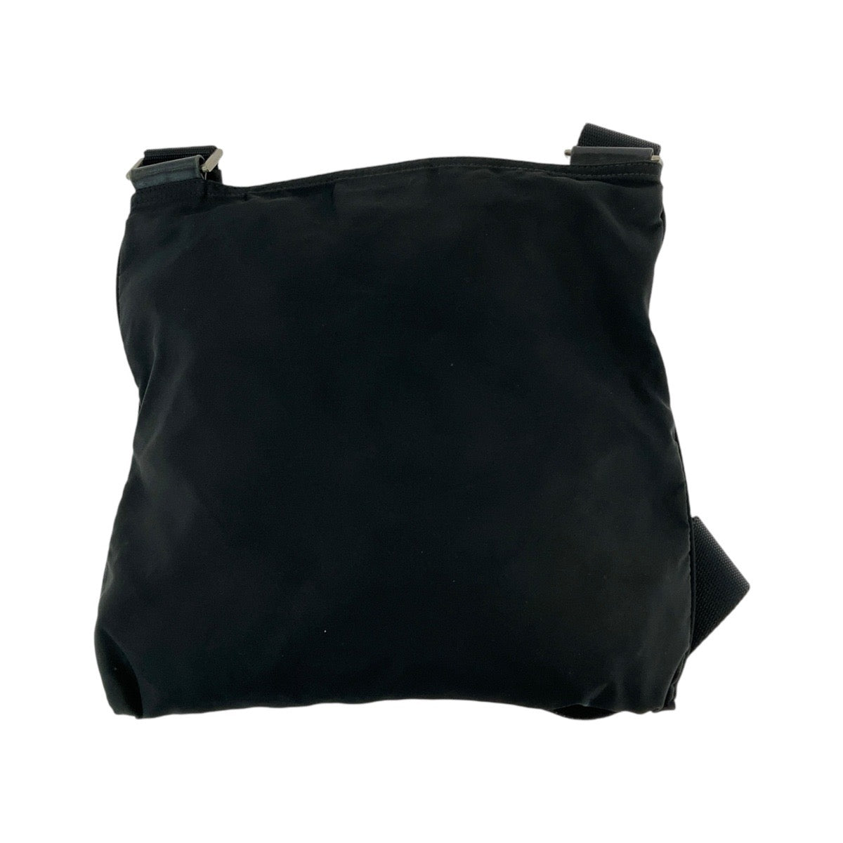 PRADA Shoulder Bag Nylon Black SilverMetal Shoulder Bag pochette Test Triangle With logo Women - Style 13