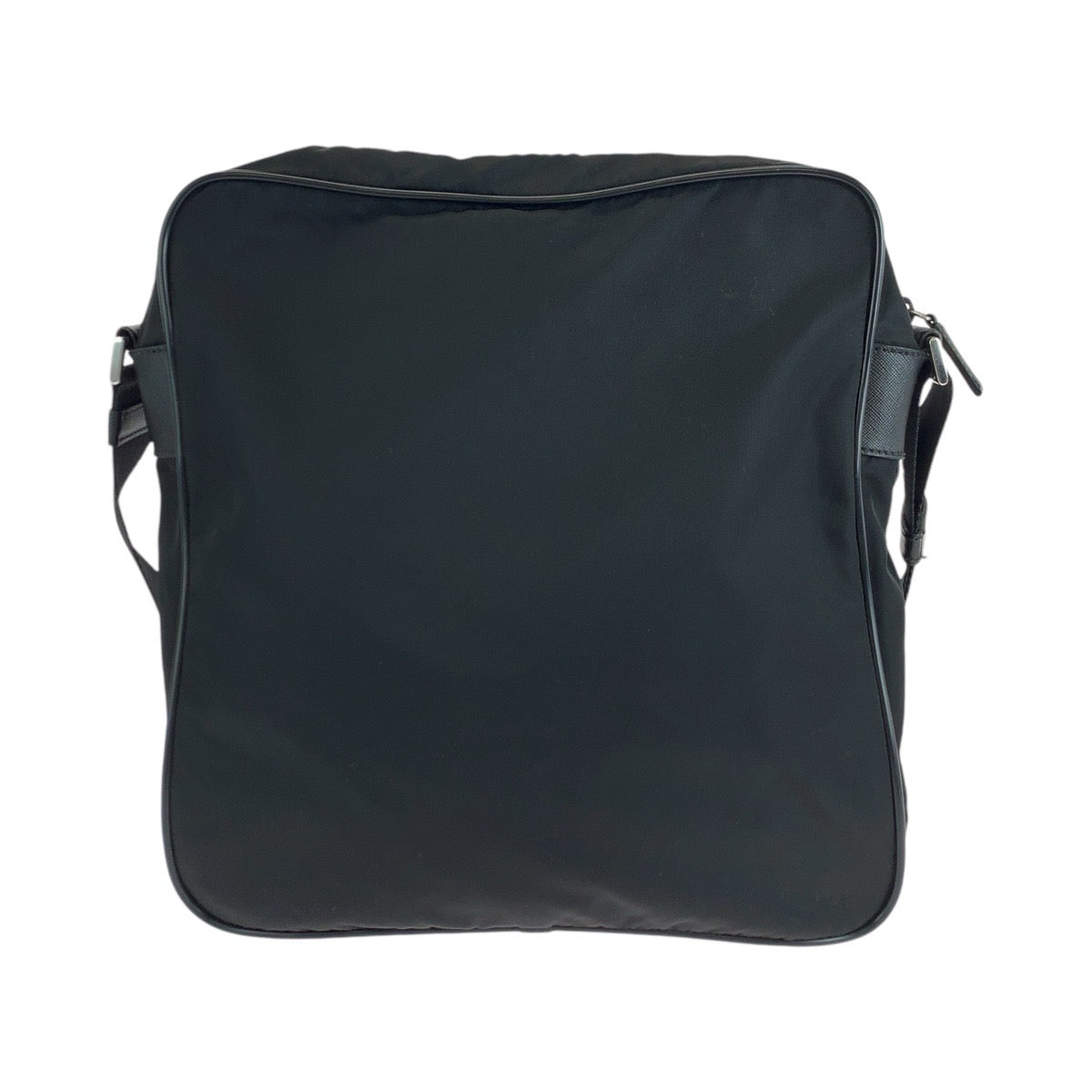 PRADA Shoulder Bag Nylon, Leather Black SilverMetal Shoulder Bag Pochette Unisex Test Triangle With logo Women