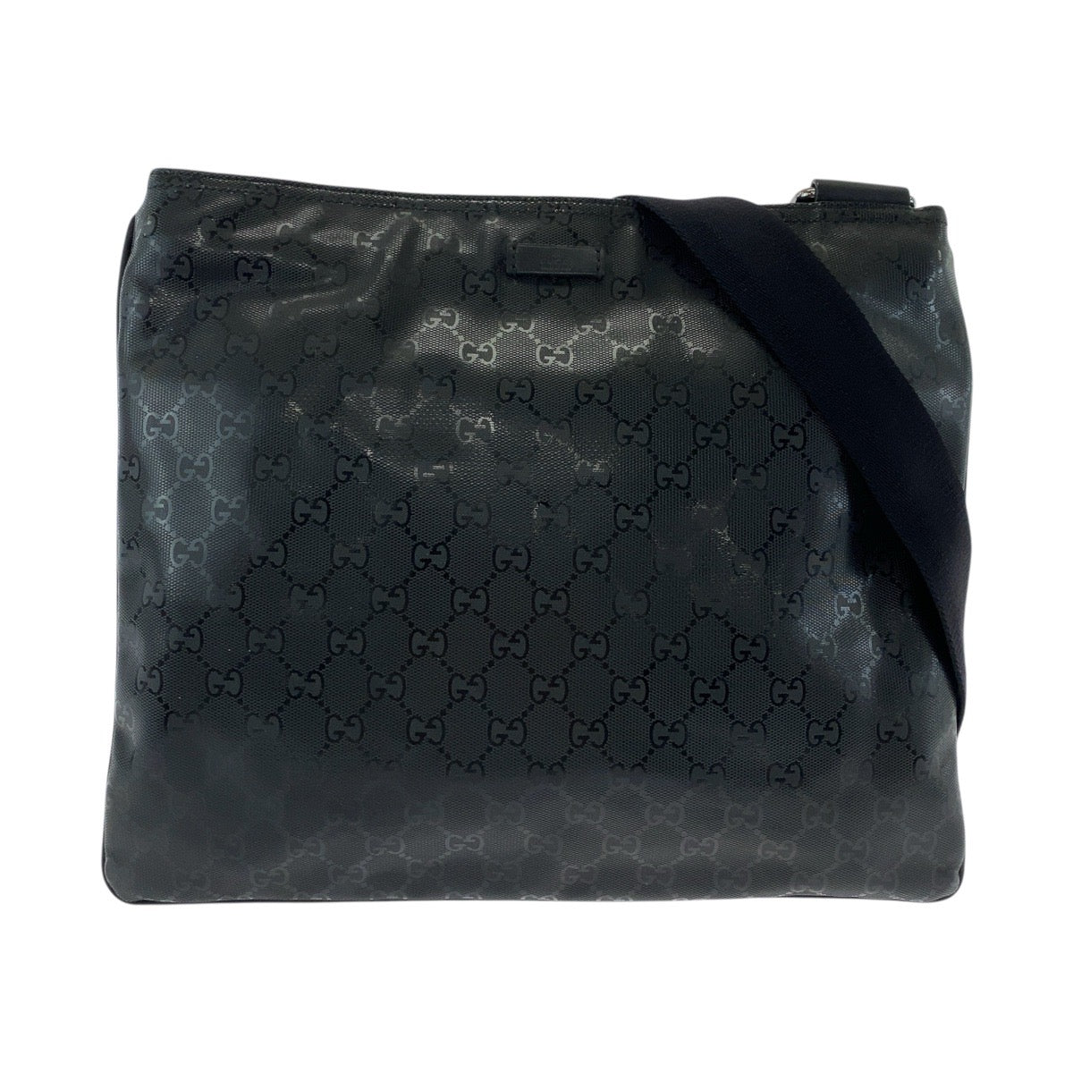 GUCCI Shoulder Bag 201446 PVC Black black Shoulder Bag Messenger Bag Unisex GG implementation mens