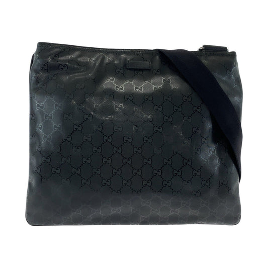 GUCCI Shoulder Bag 201446 PVC Black black Shoulder Bag Messenger Bag Unisex GG implementation mens