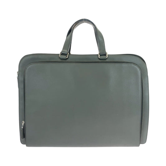 PRADA Business bag VR0078 leather Grey SilverMetal Business bag handbag Safiano Triangle With logo Women