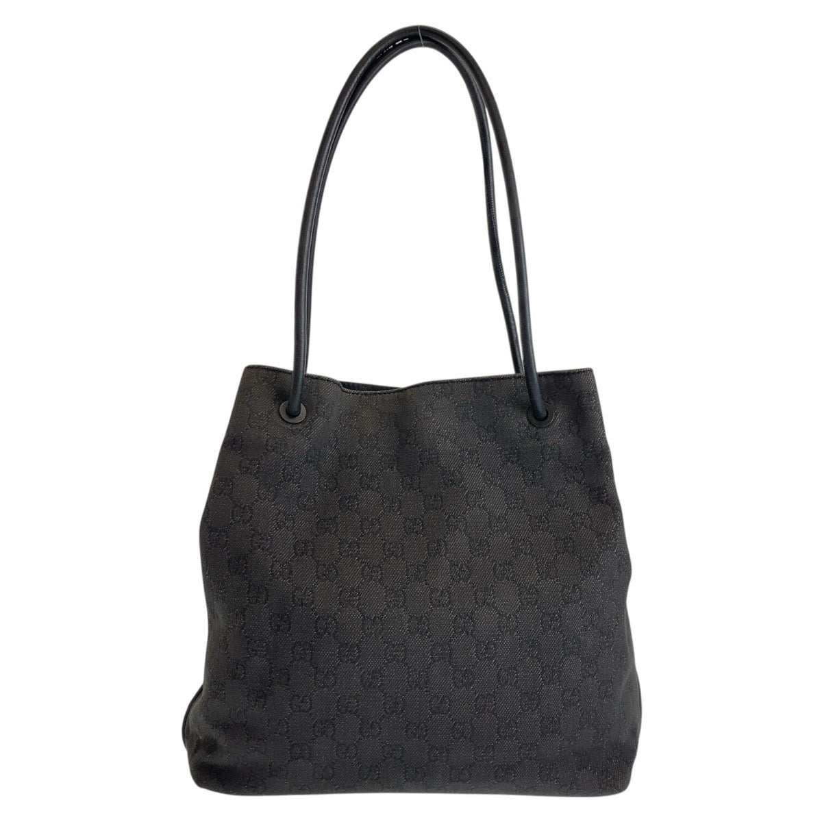 GUCCI Shoulder Bag 101341 GG canvas, leather black Women