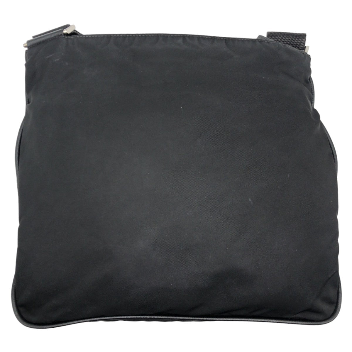 PRADA Shoulder Bag Nylon Black SilverMetal Shoulder Bag pochette Test Triangle With logo Women - Style 9