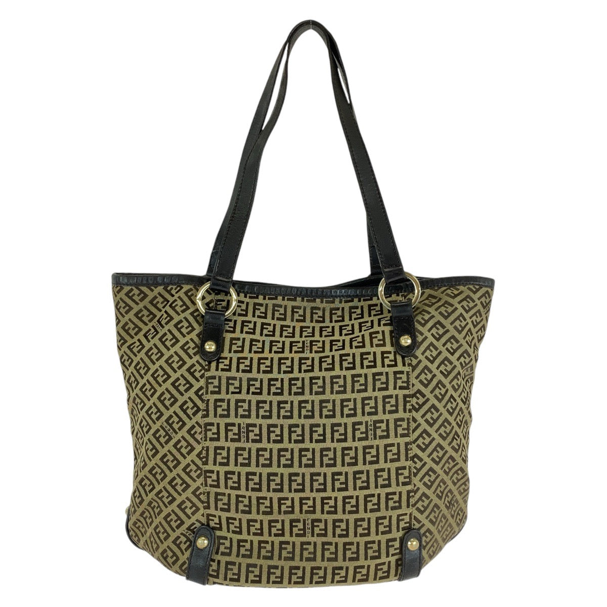 Fendi Zucca Nylon Canvas Handbag