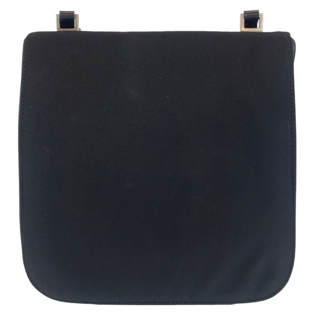 PRADA Shoulder Bag Nylon Black SilverMetal Shoulder Bag pochette Test Triangle With logo Women - Style 10