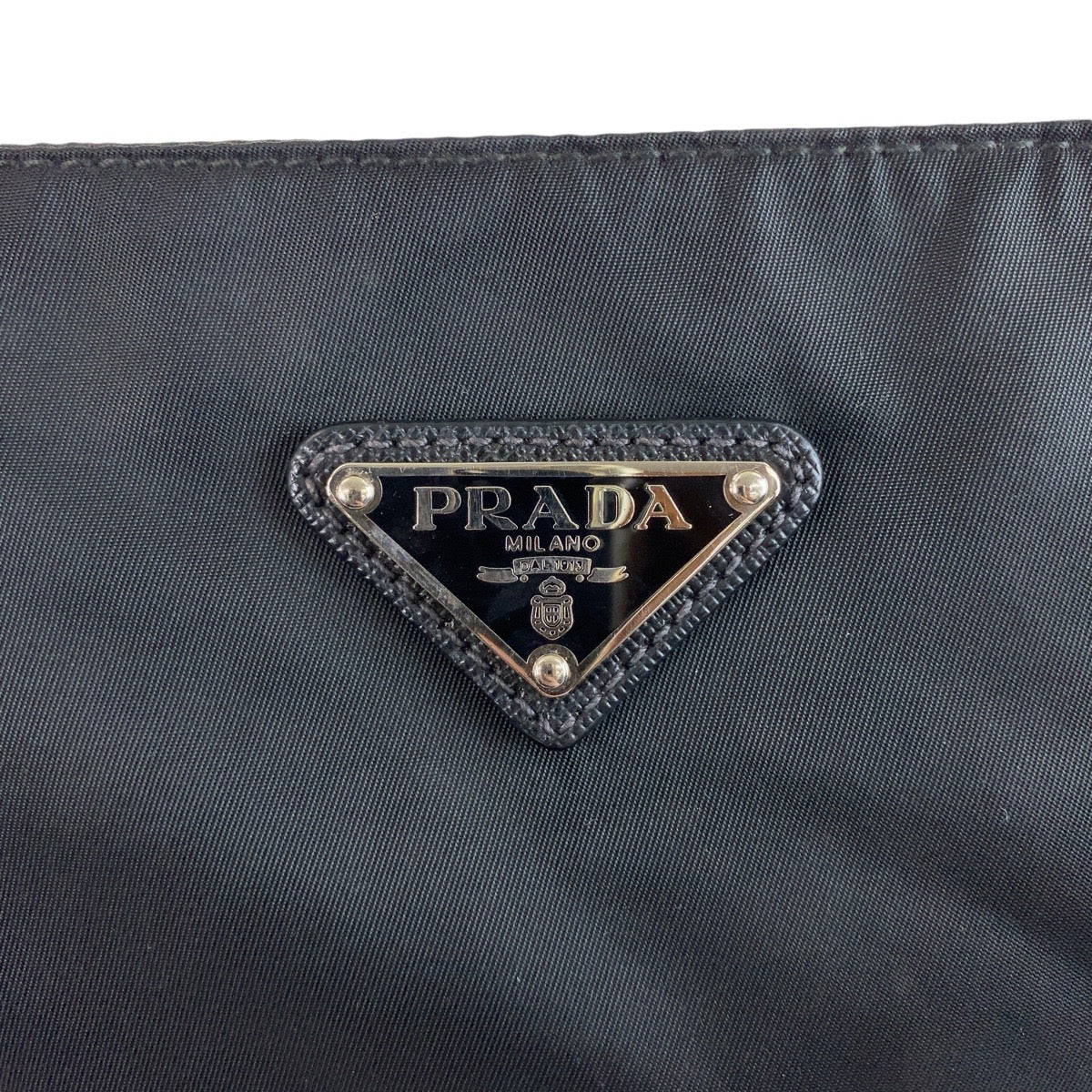 PRADA Shoulder Bag Nylon Black SilverMetal Shoulder Bag Messenger bag Test Triangle With logo Women - Style 7