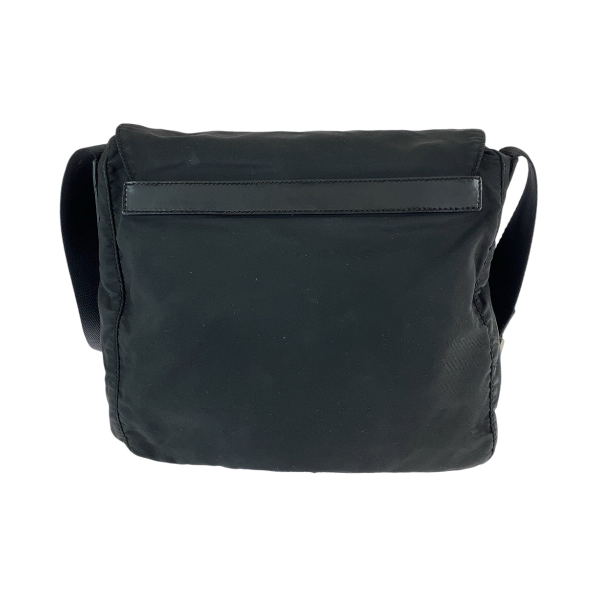 PRADA Shoulder Bag Nylon Black SilverMetal Shoulder Bag pochette Test Triangle With logo Women - Style 6