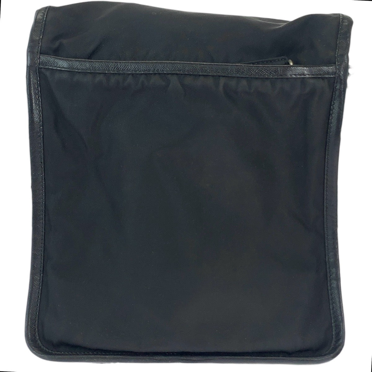 PRADA Shoulder Bag Nylon Black SilverMetal Shoulder Bag pochette Test Triangle With logo Women - Style 7
