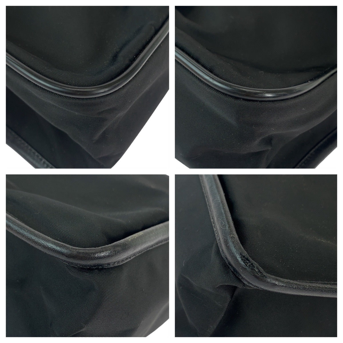 PRADA Shoulder Bag Nylon Black SilverMetal Shoulder Bag pochette Test Triangle With logo Women - Style 7