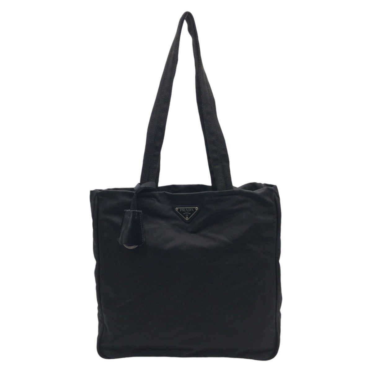 PRADA Tote Bag Nylon Black black Tote Bag Shoulder Bag Handbag Test Triangular logo Women