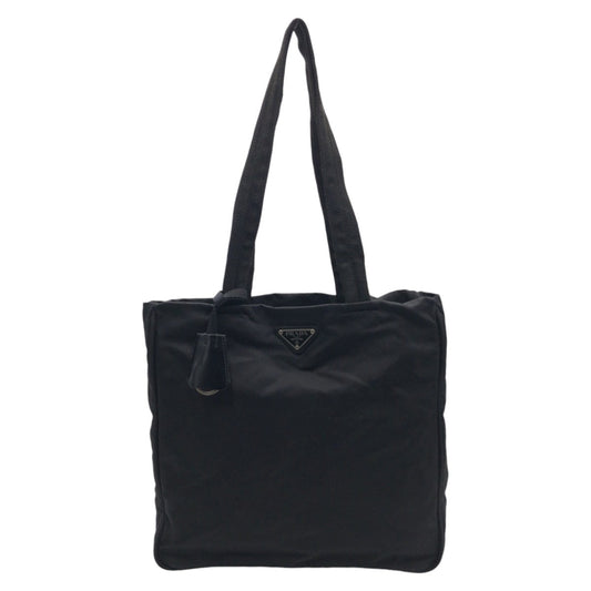 PRADA Tote Bag Nylon Black black Tote Bag Shoulder Bag Handbag Test Triangular logo Women