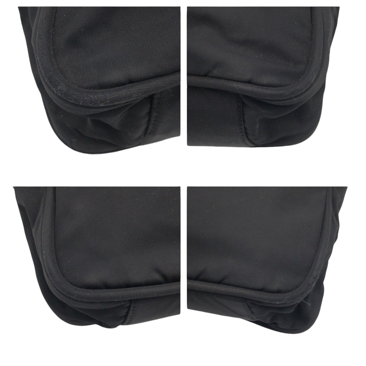 PRADA Tote Bag Nylon Black black Tote Bag Shoulder Bag Handbag Test Triangular logo Women