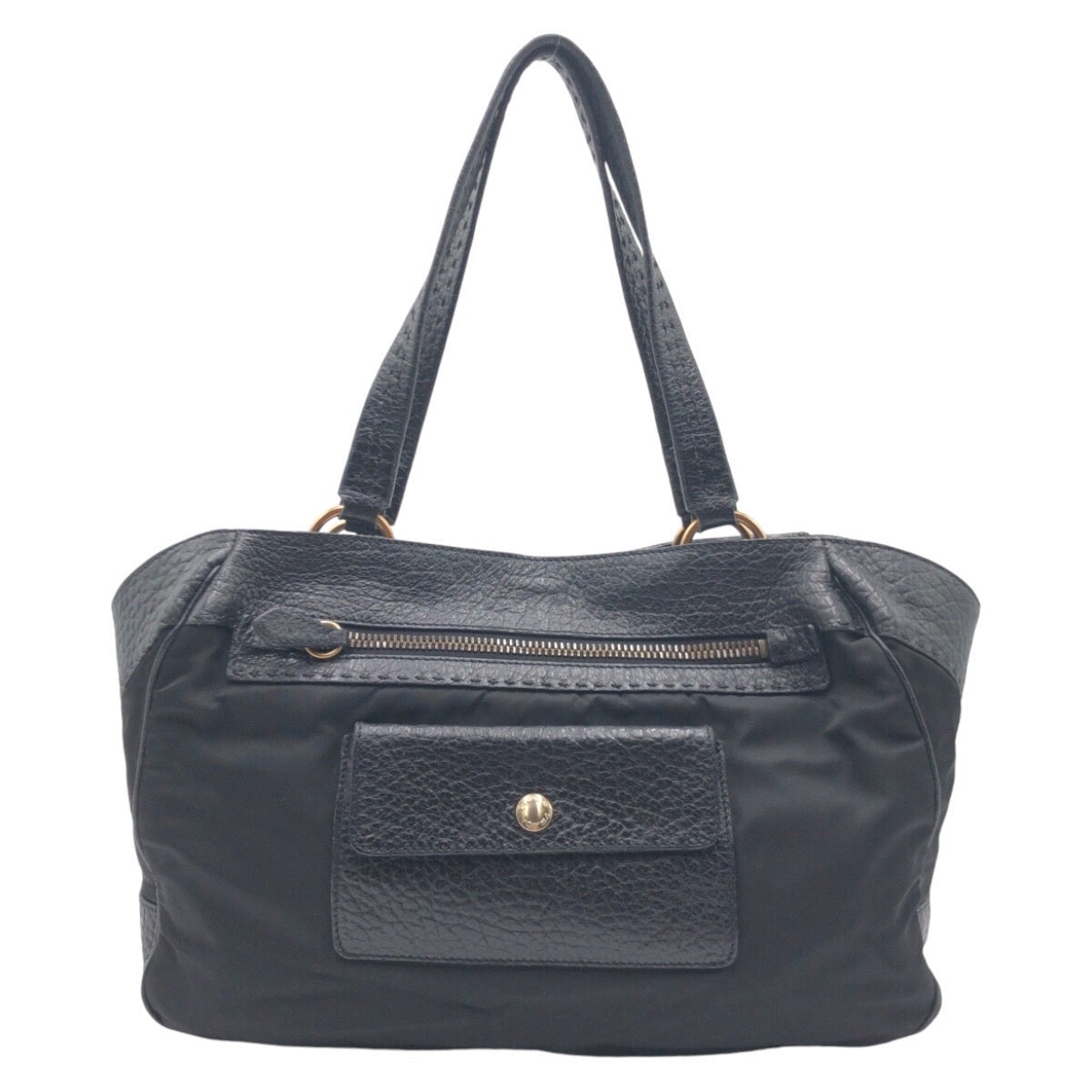 Prada VITELLO DAINO TESSUTO Nylon Leather 2way Bag