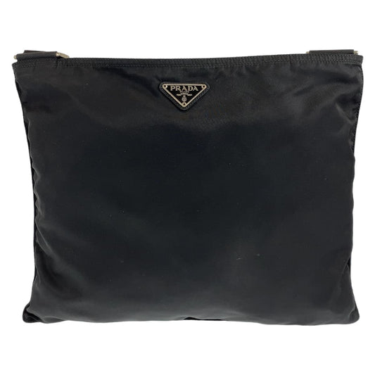 PRADA Shoulder Bag Nylon black Shoulder Bag Sacoche Test Triangle With logo Women