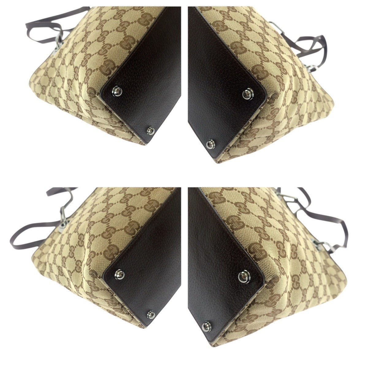 Gucci GG Canvas Leather 2way Bag