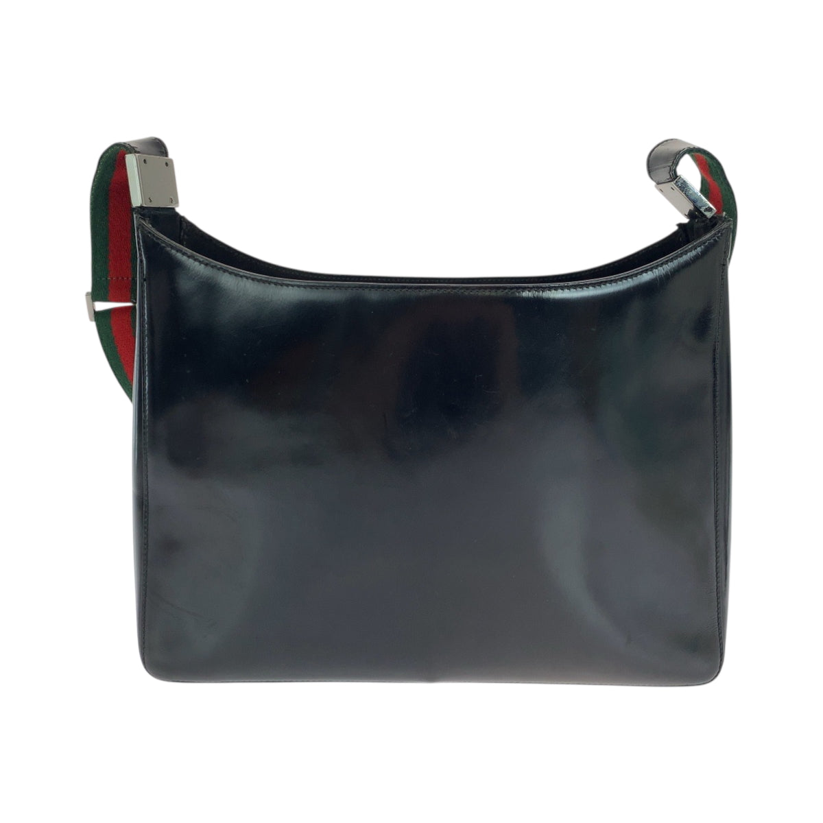 GUCCI Shoulder Bag 001 3246 Patent leather Black SilverMetal Shoulder Bag Shoulder Bag Sherry line Women