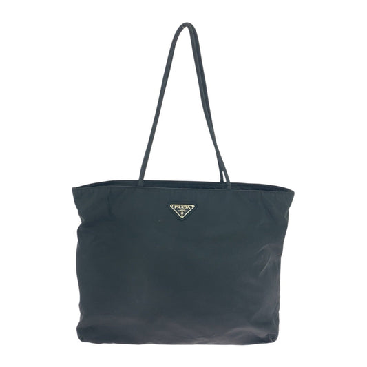 PRADA Shoulder Bag 110 Nylon black Shoulder Bag Tote Bag Test Triangle With logo Women