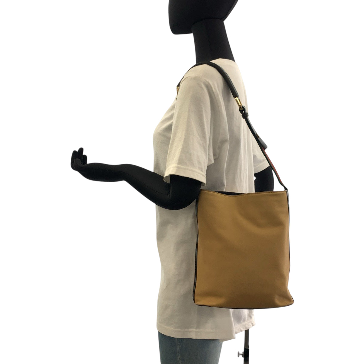 GUCCI Shoulder Bag 001 4286 canvas Camel Brown Gold Metal Shoulder Bag Shoulder Bag Sherry line Women