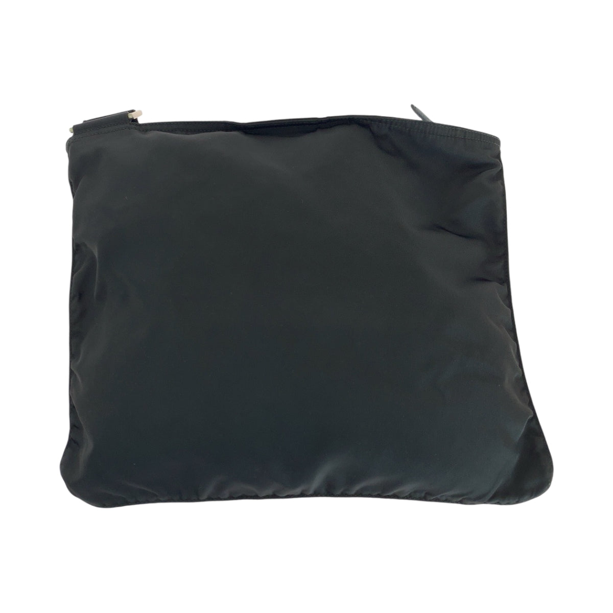 PRADA Shoulder Bag Nylon Black SilverMetal Shoulder Bag Sacoche Test Triangle With logo Women