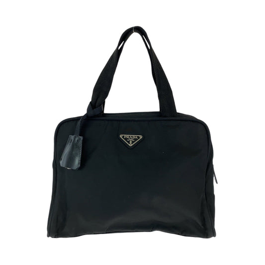PRADA Handbag Nylon black Handbag Shoulder Bag Triangle With logo Women