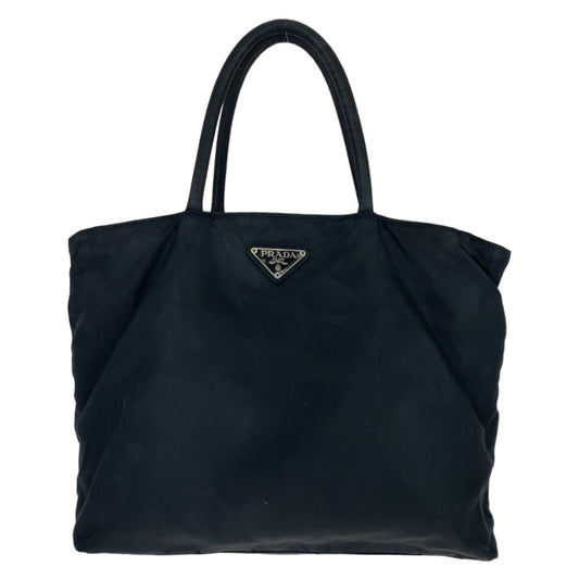 PRADA Tote Bag Nylon black Tote Bag handbag Test Triangle With logo Women