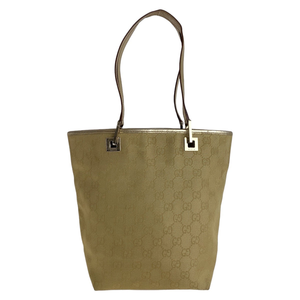 GUCCI Tote Bag 002 1099 GG canvas, leather gold Tote Bag Shoulder Bag Women