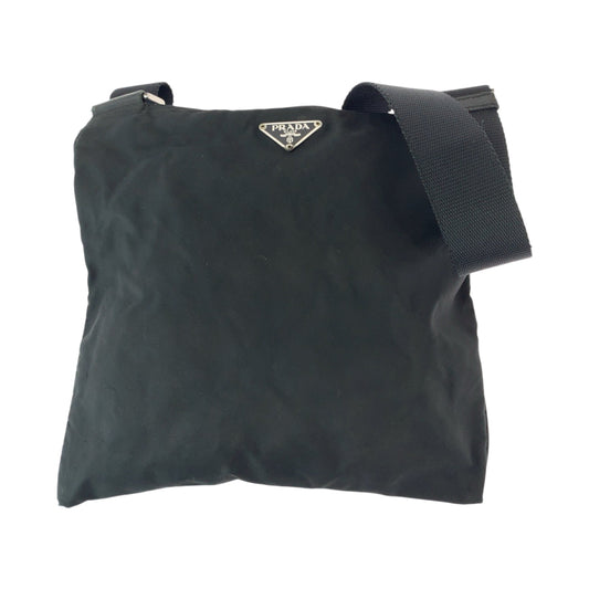 PRADA Shoulder Bag Nylon black Shoulder Bag Sacoche Pochette Test Triangle With logo mens