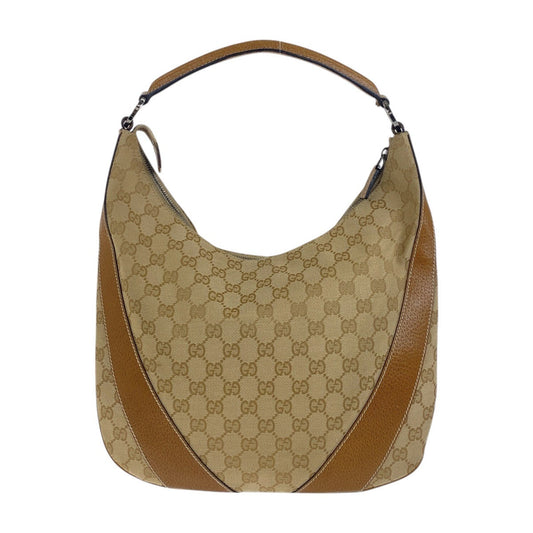 Gucci GG Canvas Leather Shoulder Bag