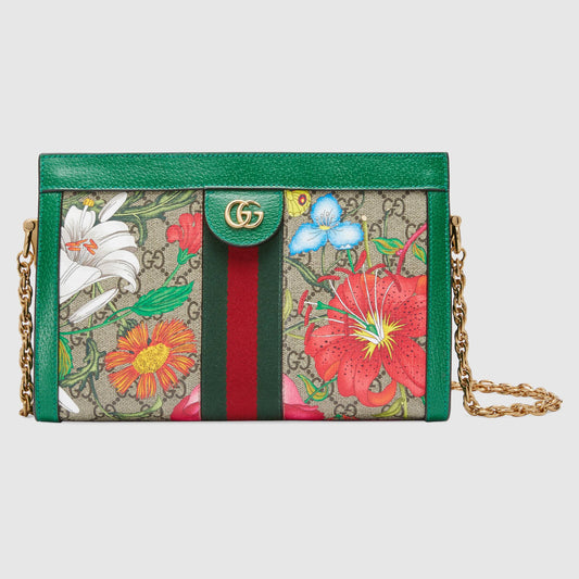 Gucci Monogram Chain Leather Crossbody