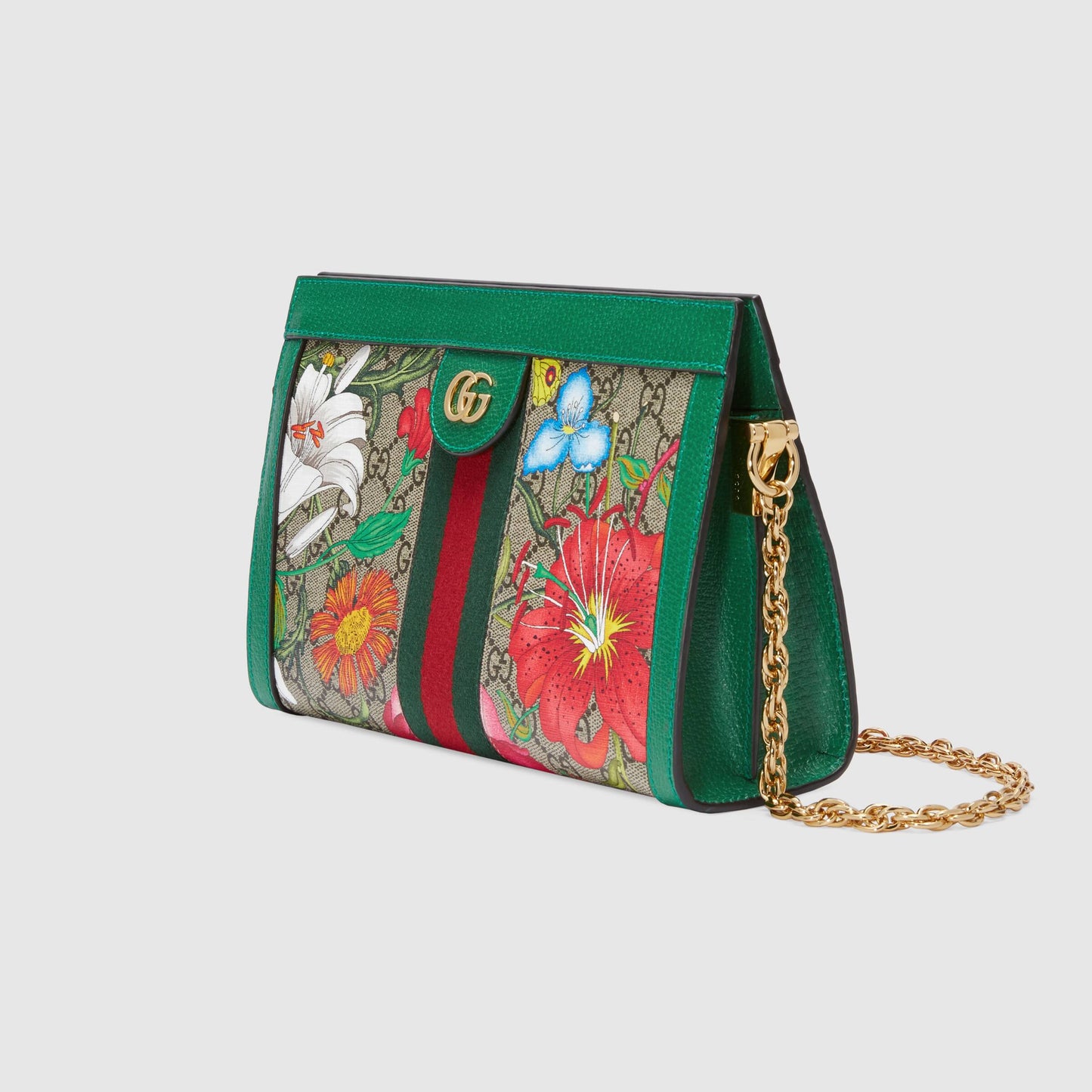 Gucci Monogram Chain Leather Crossbody
