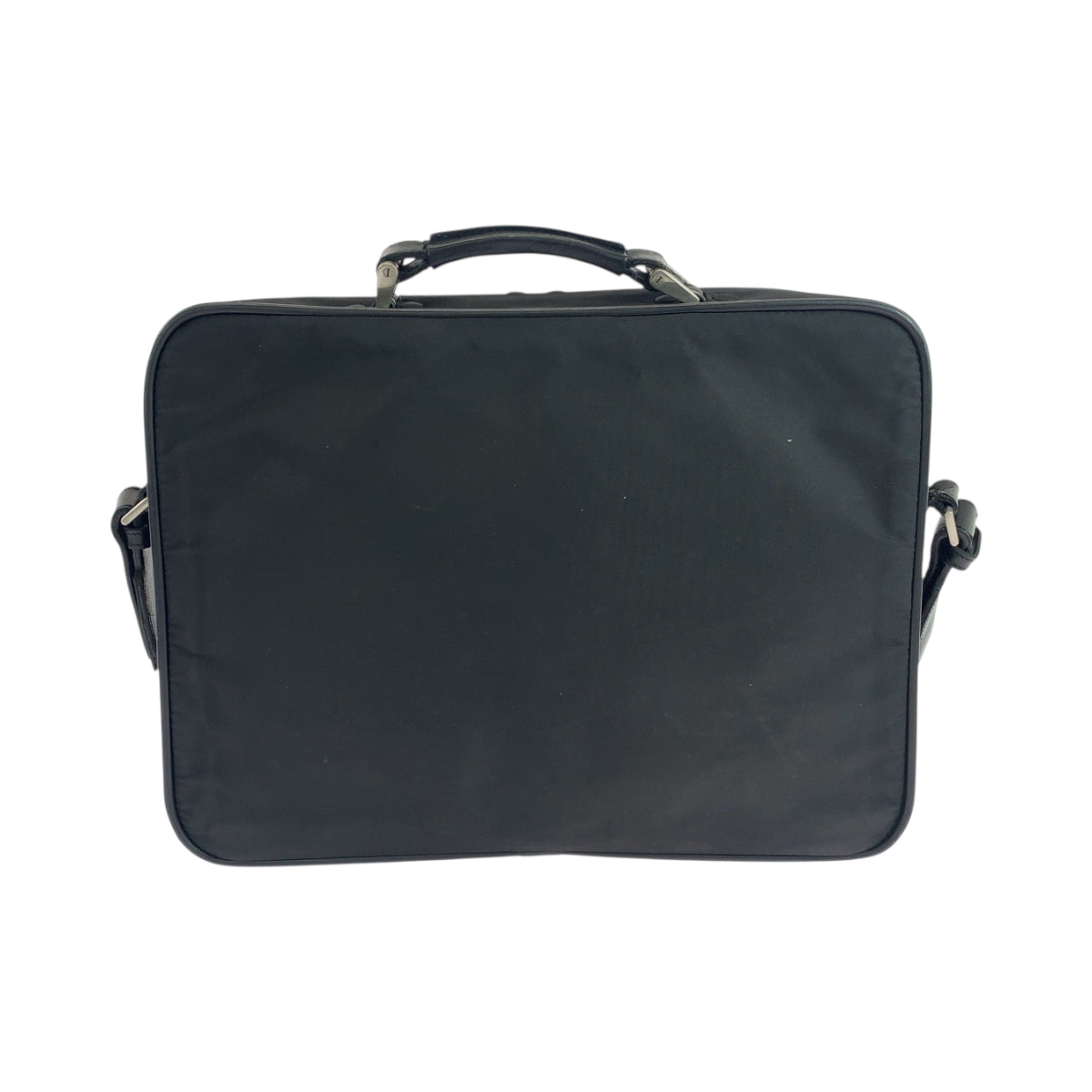 PRADA Shoulder Bag Nylon Black SilverMetal Test Triangle With logo - Style 15