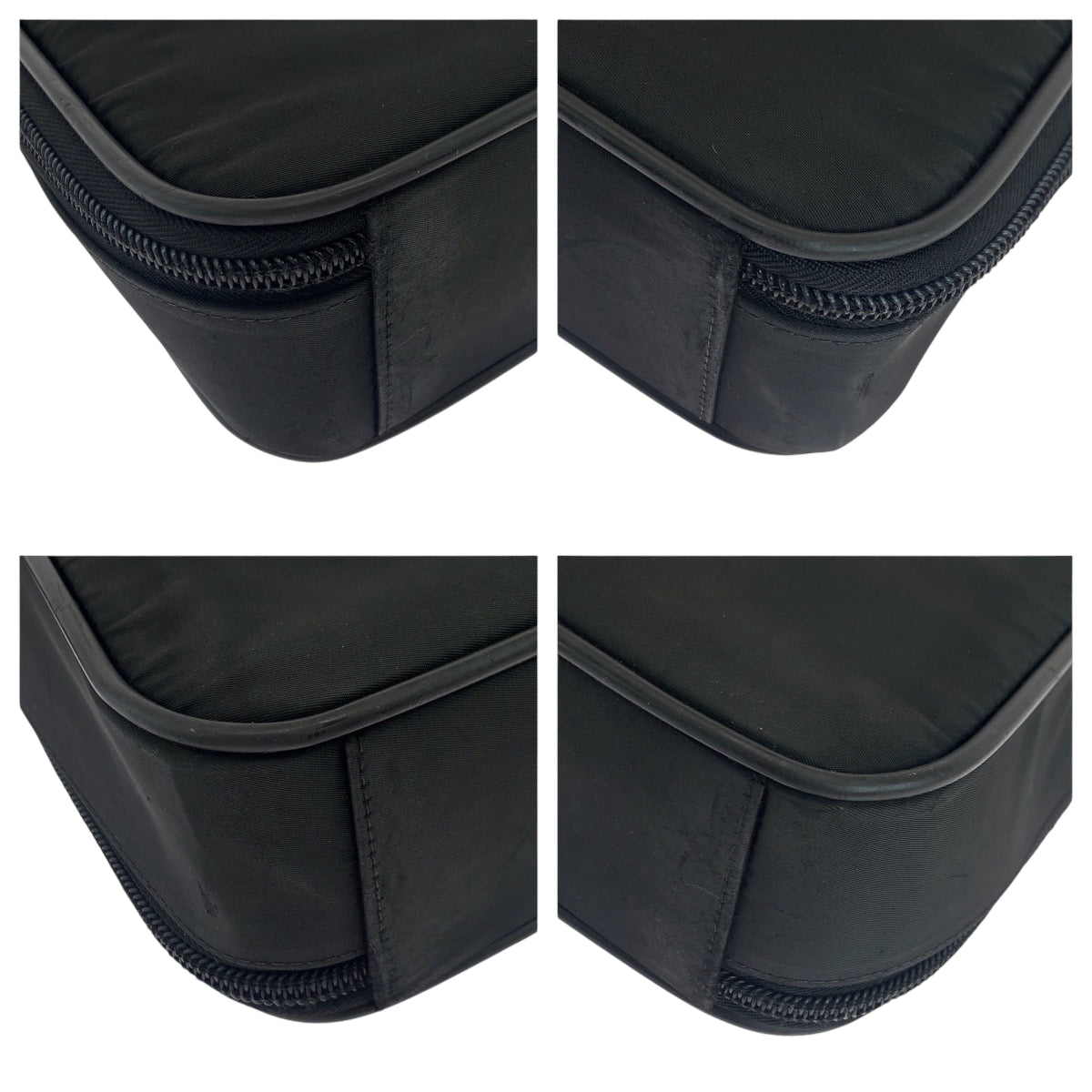 PRADA Shoulder Bag Nylon Black SilverMetal Test Triangle With logo - Style 15