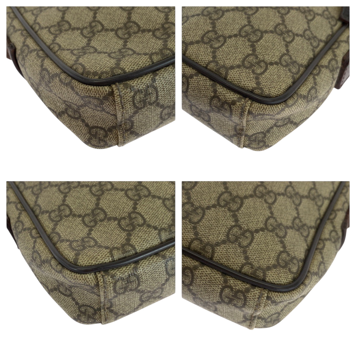 GUCCI Shoulder Bag 101680 GG Supreme Canvas Beige Brown SilverMetal Shoulder Bag pochette Women