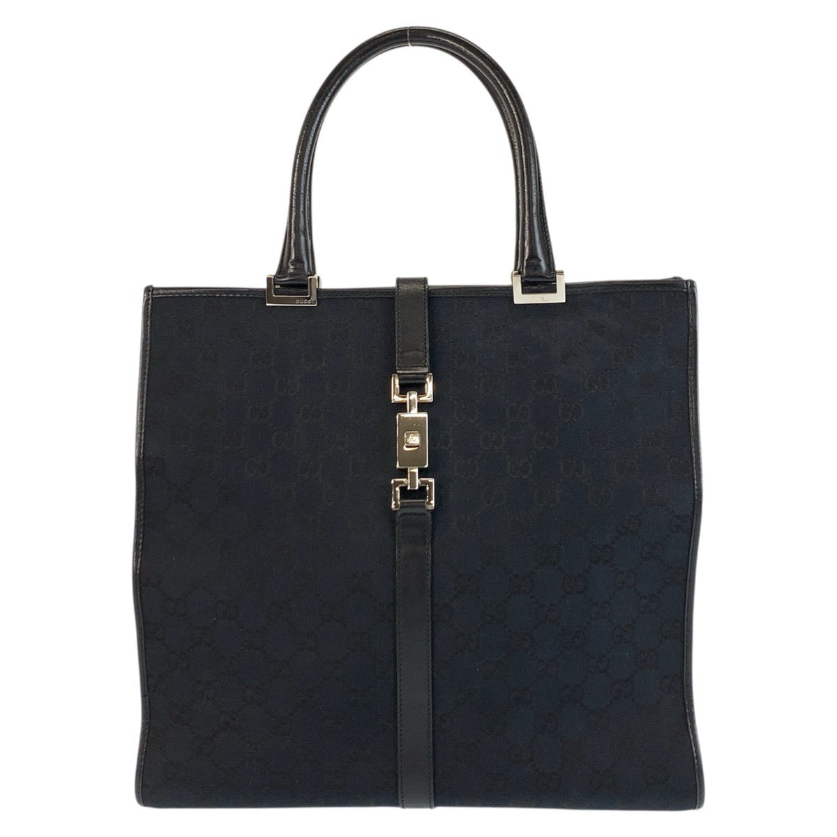Gucci Jackie GG Canvas Leather Tote Bag