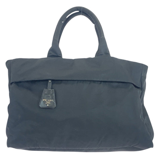 PRADA Tote Bag Nylon black Test Triangle With logo