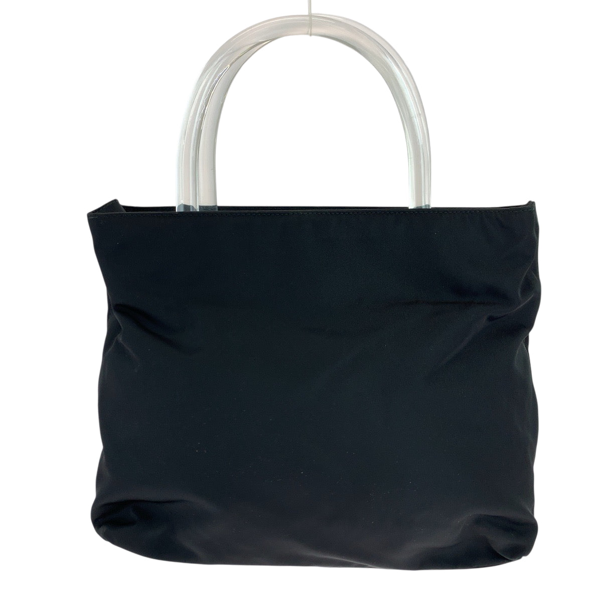 PRADA Tote Bag Nylon black Tote Bag handbag Test Triangle With logo Women