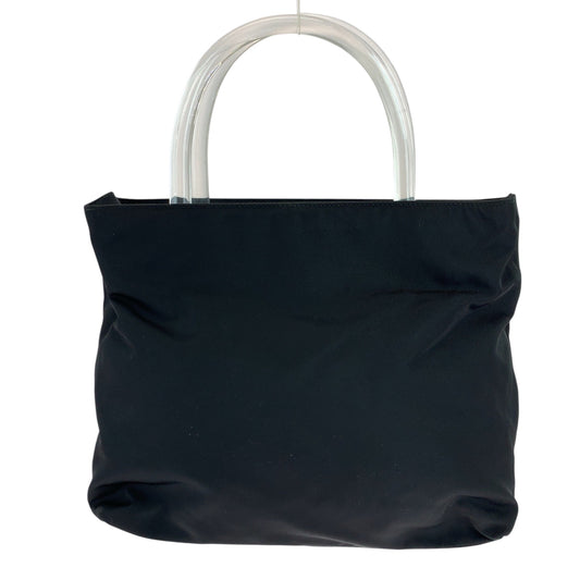 PRADA Tote Bag Nylon black Tote Bag handbag Test Triangle With logo Women