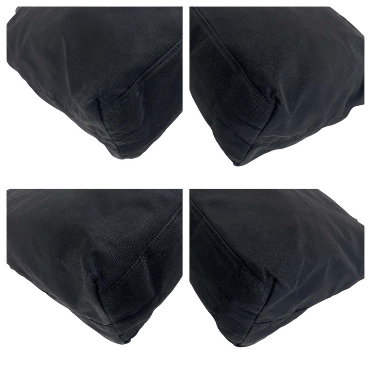 PRADA Tote Bag Nylon black Tote Bag handbag Test Triangle With logo Women