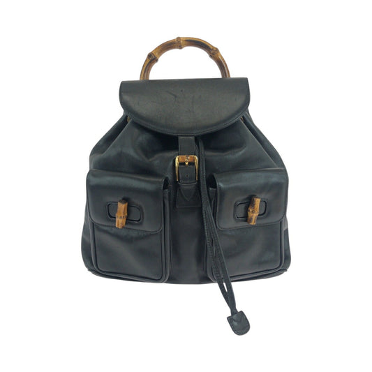 Gucci Bamboo Leather Backpack
