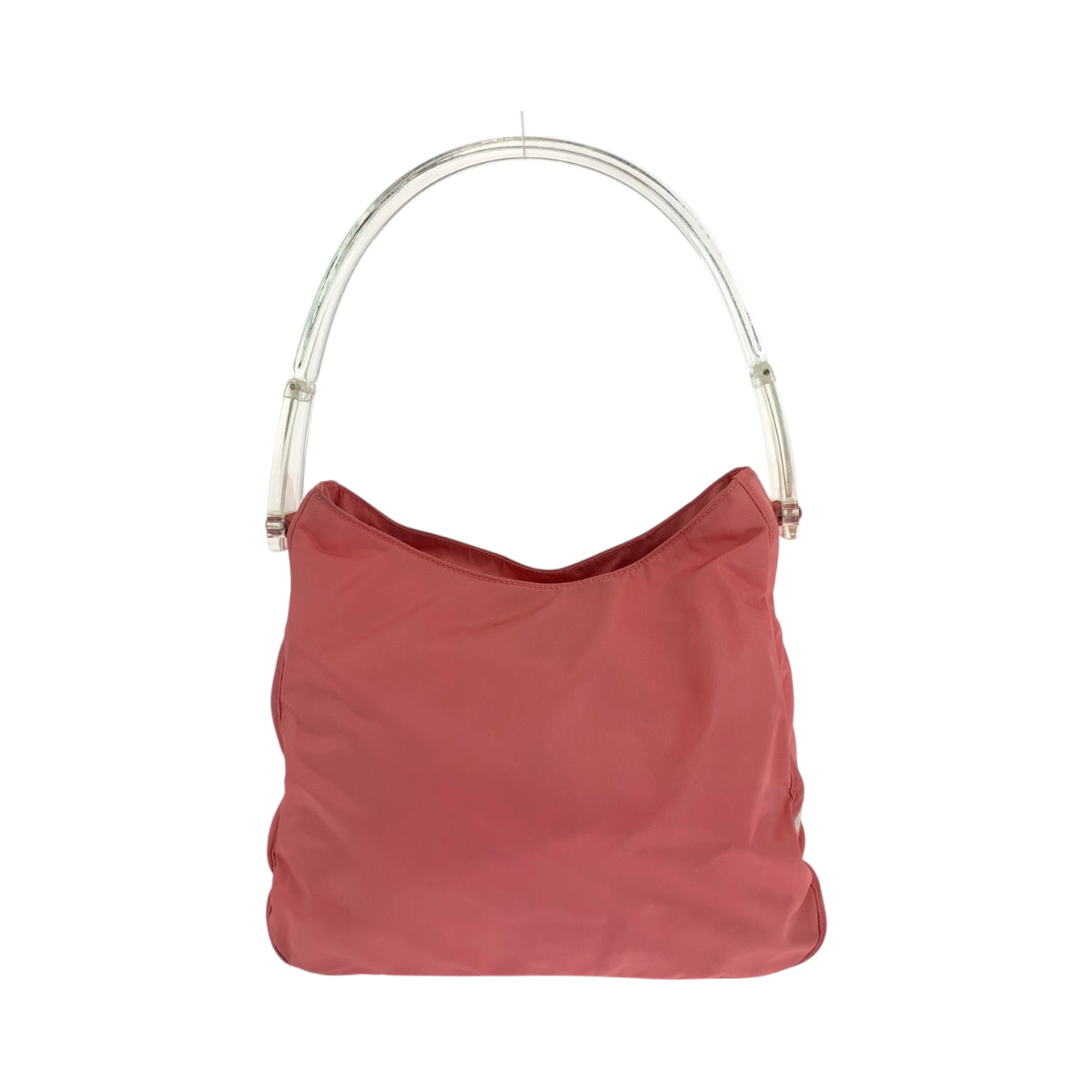 PRADA Shoulder Bag Nylon Pink clear Shoulder Bag Shoulder Bag Test Triangle With logo Women