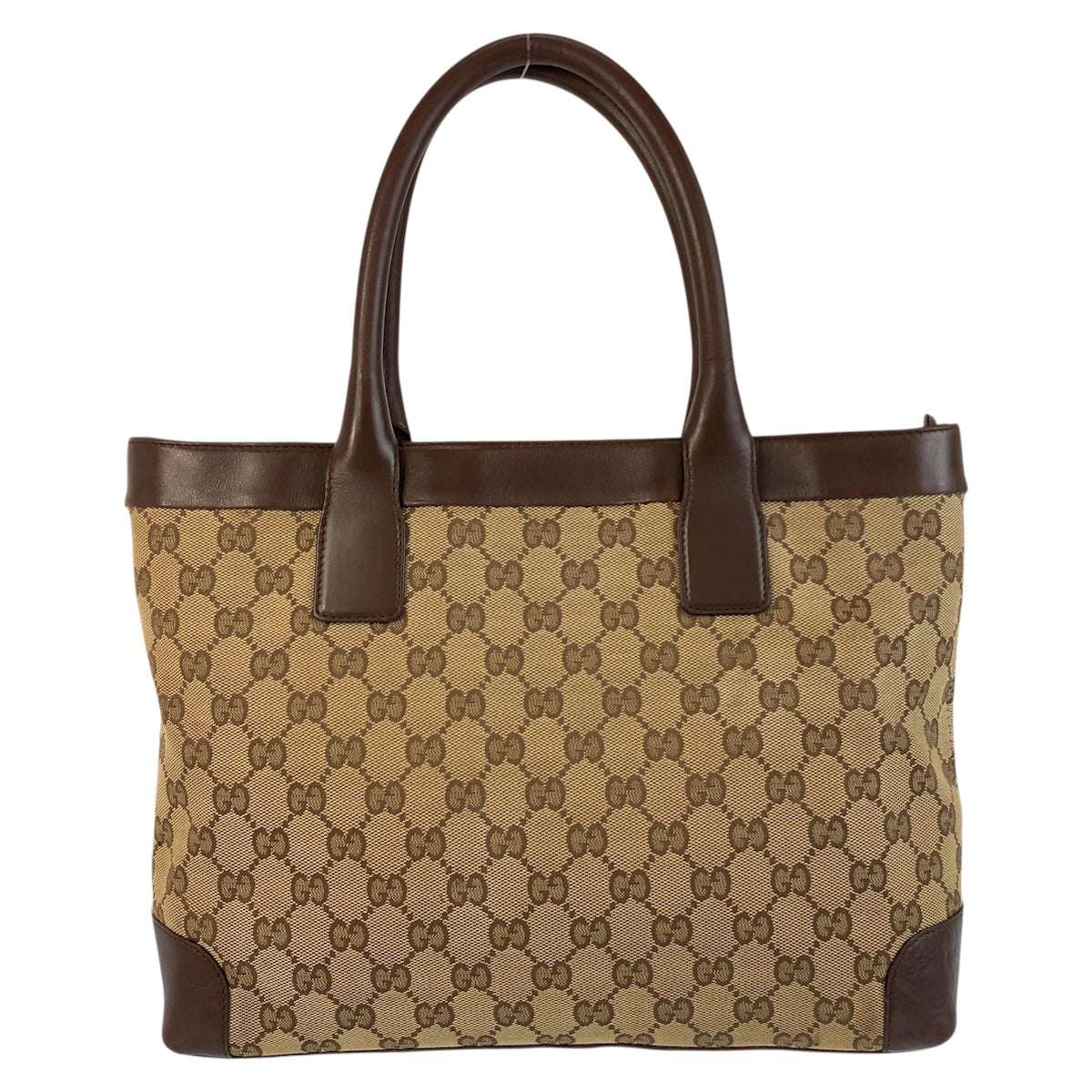 GUCCI Tote Bag 002 1119 GG canvas, leather Beige brown Tote Bag Shoulder Bag Women