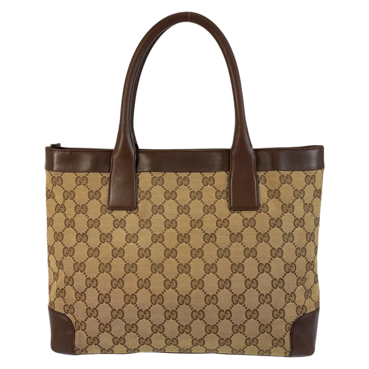 GUCCI Tote Bag 002 1119 GG canvas, leather Beige brown Tote Bag Shoulder Bag Women