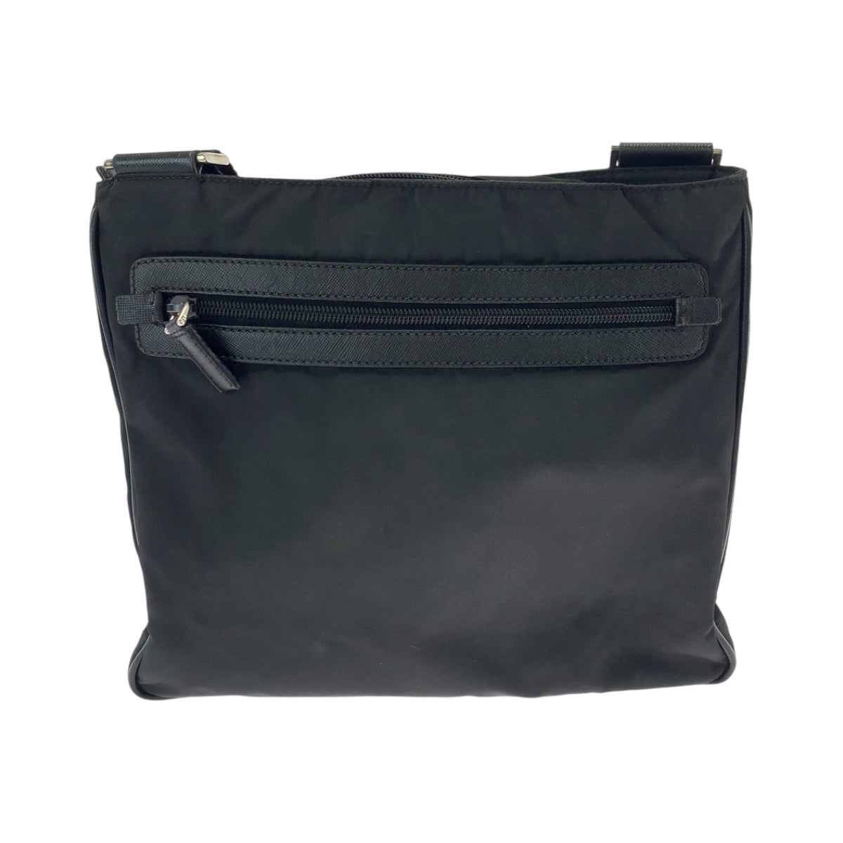 PRADA Shoulder Bag Nylon Black SilverMetal Shoulder Bag Messenger bag Test Triangle With logo Women - Style 2