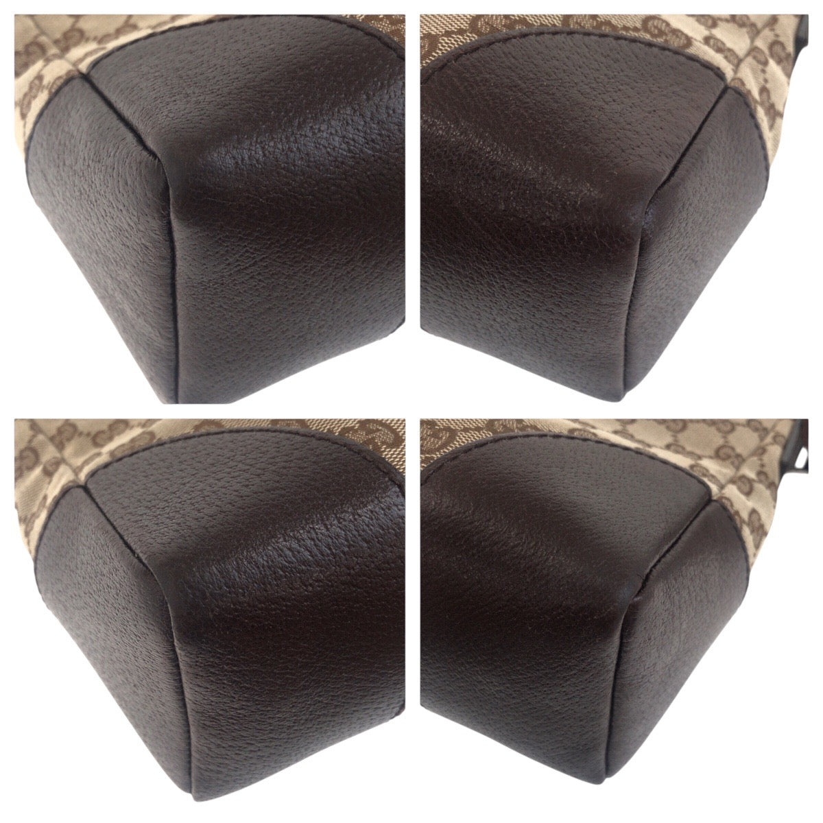 Gucci GG Canvas Leather Shoulder Bag