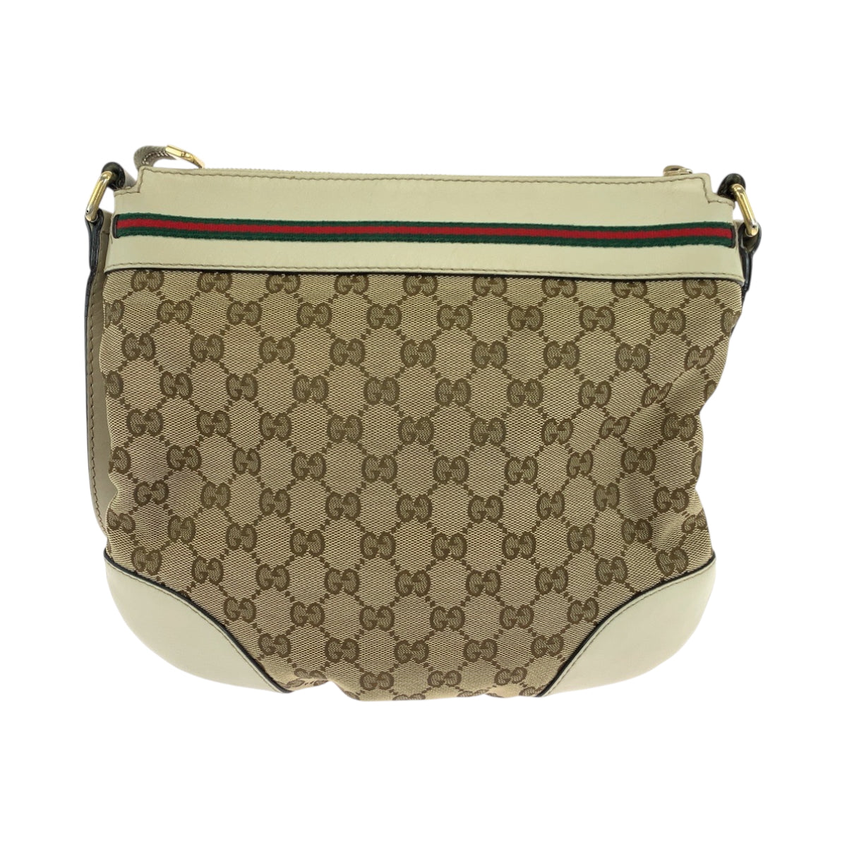 GUCCI Shoulder Bag 257065 GG canvas Beige Ivory Gold Metal Shoulder Bag pochette Sherry Line Mayfair Women