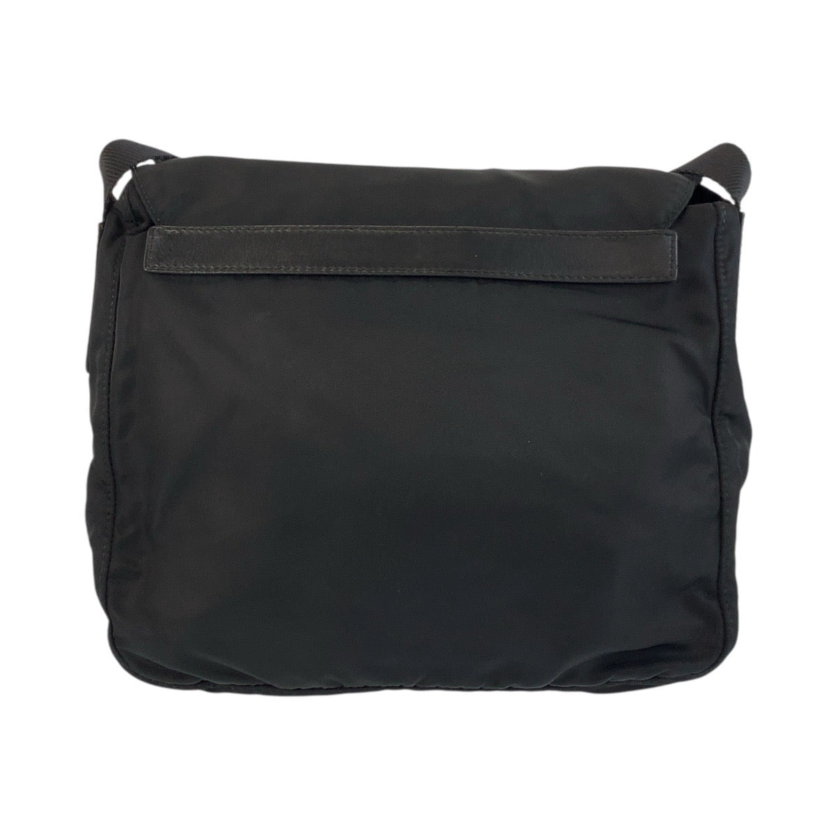 PRADA Shoulder Bag Nylon Black SilverMetal Test Triangle With logo - Style 14