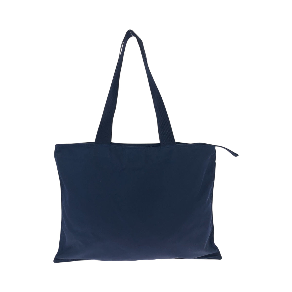 PRADA Tote Bag 31 Nylon Navy SilverMetal Tote Bag Shoulder Bag Test Triangle With logo Women