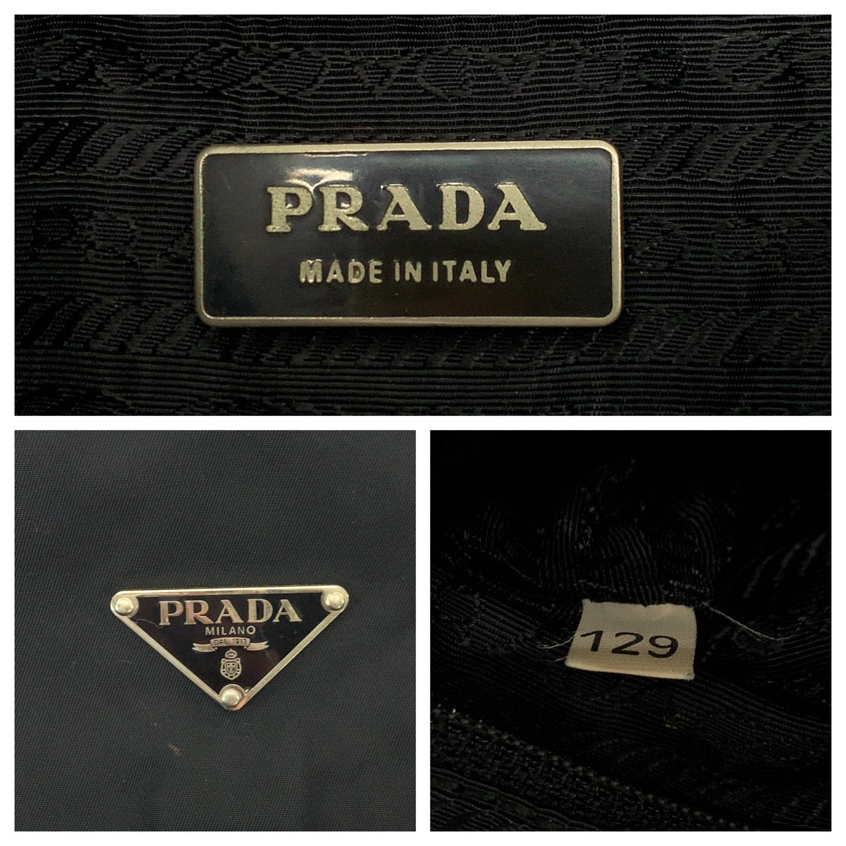 PRADA Shoulder Bag BT8994 Nylon Black SilverMetal Shoulder Bag pochette Test Triangle With logo mens - Style 2