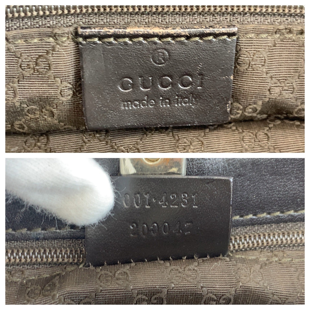 Gucci Sherry Line Canvas/Leather Shoulder Bag
