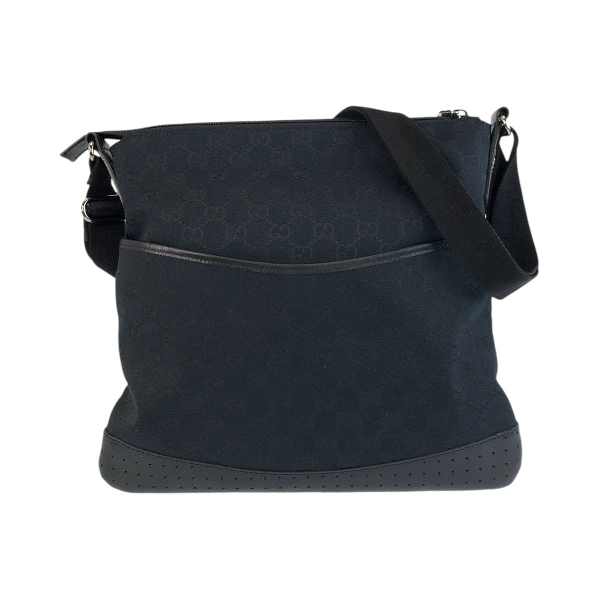 Gucci GG Canvas Leather Shoulder Bag